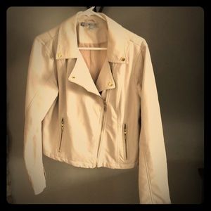 Leather coat by Jennifer Lopez